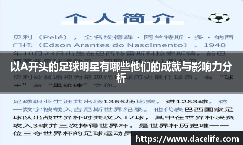 以A开头的足球明星有哪些他们的成就与影响力分析